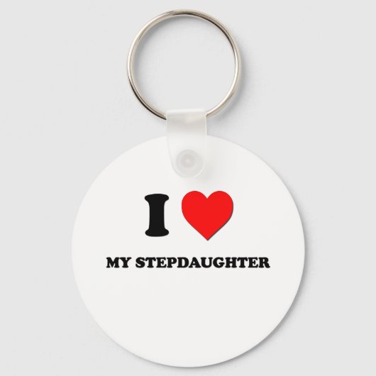 Ich Liebe meine Steptochter Schlüsselanhänger (Vorderseite)