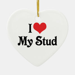 Ich Liebe meine Stute Keramikornament