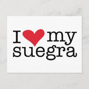 Ich Liebe meine Suegra (Mutter im Gesetz) Postkarte