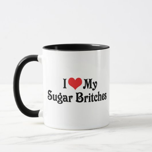 Ich Liebe meine Sugar Britches Tasse (Links)