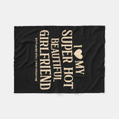 Ich Liebe meine superheiße Freundin, bitte. Fleecedecke (Vorderseite (Horizontal))