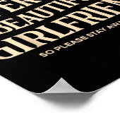 Ich Liebe meine superheiße Freundin, bitte. Poster (Ecke)