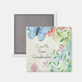 Ich Liebe meine süße Enkelin, hübsches Design Magnet (Vorderseite/Rückseite)