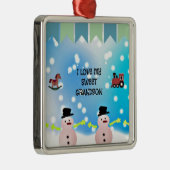 Ich Liebe meine süße Grandson Keramik Ornament (Rechts)