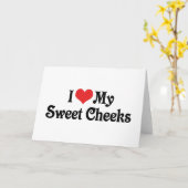 Ich Liebe meine süßen Wangen Karte (Gelbe Blume)