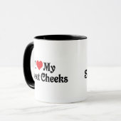 Ich Liebe meine süßen Wangen Tasse (Vorderseite Links)