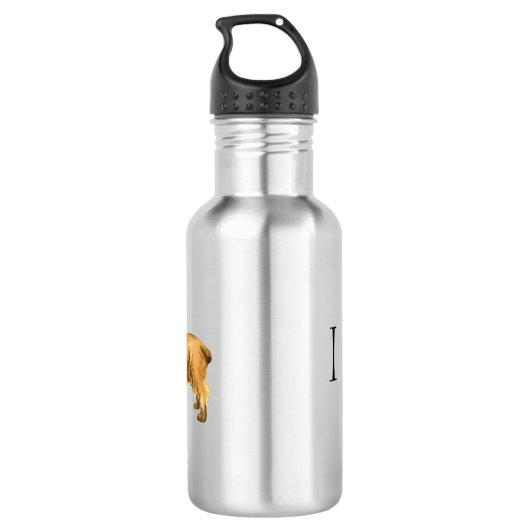 Ich Liebe meine Sussex Spanisch Edelstahlflasche (Rückseite)