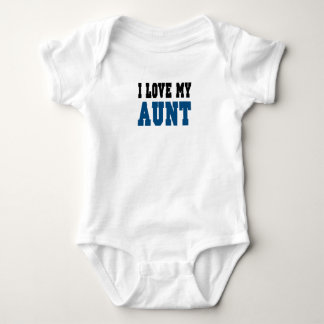 Ich liebe meine Tante (blau) Baby Strampler