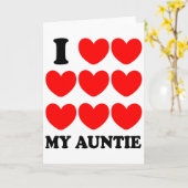 Ich Liebe meine Tante Karte (Gelbe Blume)