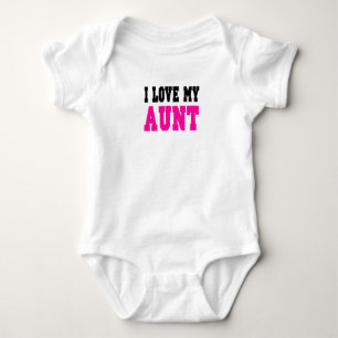 Ich Liebe meine Tante (pink) Baby Strampler