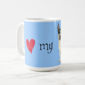 Ich Liebe meine Teddy Roosevelt Terrier Kaffeetasse (Vorderseite Links)