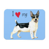 Ich Liebe meine Teddy Roosevelt Terrier Magnet (Horizontal)