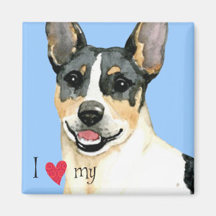 Ich Liebe meine Teddy Roosevelt Terrier Magnet