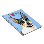 Ich Liebe meine Teddy Roosevelt Terrier Notizblock (Rechte Seite)