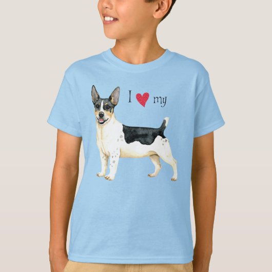 Ich Liebe meine Teddy Roosevelt Terrier T-Shirt (Vorderseite)