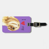 Ich Liebe meine tibetische Terrier Gepäckanhänger (Vorderseite horizontal)