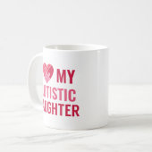 Ich Liebe meine Tochter Kaffeetasse (Vorderseite Links)