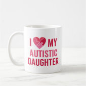 Ich Liebe meine Tochter Kaffeetasse (Links)