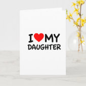 Ich Liebe meine Tochter Karte (Gelbe Blume)