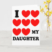 Ich Liebe meine Tochter Karte (Gelbe Blume)