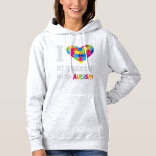 Ich Liebe meine Tochter mit Autismus - Stolz Mama  Hoodie