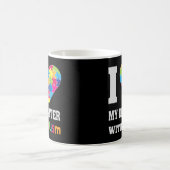Ich Liebe meine Tochter mit Autismus - Stolz Mama  Kaffeetasse (Mittel)