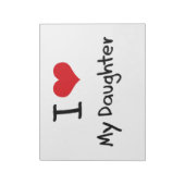 Ich Liebe meine Tochter Notizblock (Rotiert)