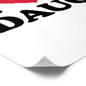 Ich Liebe meine Tochter Poster (Ecke)