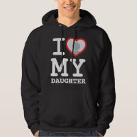 Ich Liebe meine Tochter schwarze Hoodie