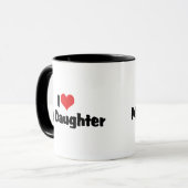 Ich Liebe meine Tochter Tasse (Vorderseite Links)
