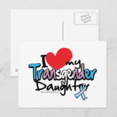 Ich Liebe meine Transgender-Tochter Postkarte (Vorne/Hinten)