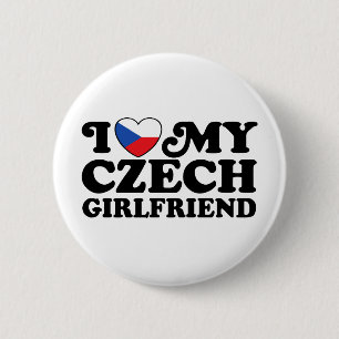 Ich Liebe meine tschechische Freundin Button