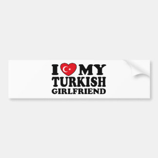 Ich Liebe meine türkische Freundin Autoaufkleber