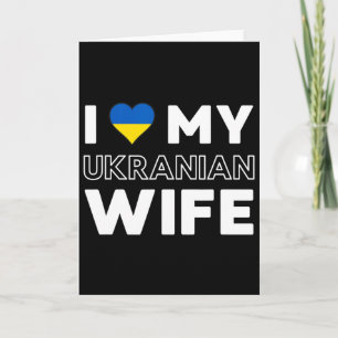 Ich liebe meine ukrainische Frau  Karte