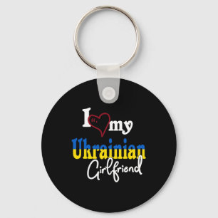 Ich liebe meine ukrainische Freundin Künstlerische Schlüsselanhänger