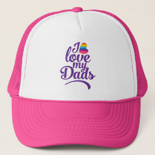 Ich Liebe meine Väter - LGBTQ Vatertagspass Truckerkappe