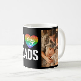 Ich Liebe meine Väter | Rainbow Heart Fathers Day  Kaffeetasse