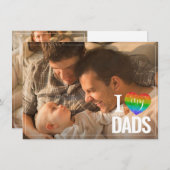 Ich Liebe meine Väter | Rainbow Heart Pride Fathda (Vorne/Hinten)