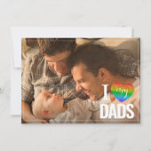 Ich Liebe meine Väter | Rainbow Heart Pride Fathda (Vorderseite)