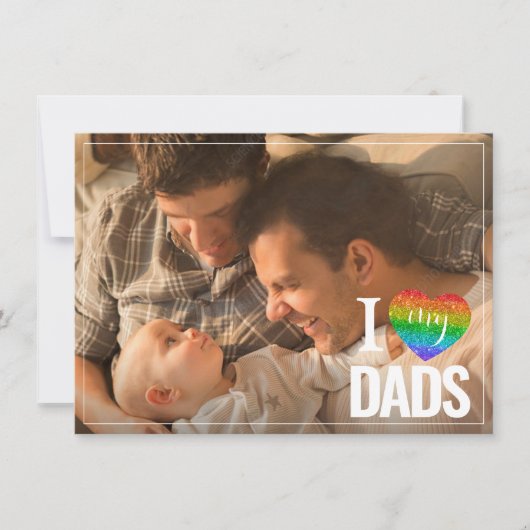 Ich Liebe meine Väter | Rainbow Heart Pride Fathda (Vorderseite)