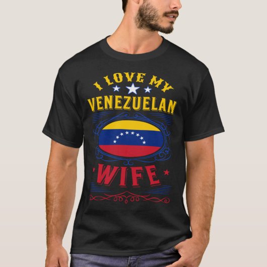 Ich Liebe meine venezolanische Ehefrau T-Shirt (Vorderseite)