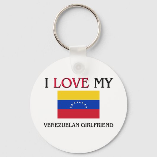 Ich Liebe meine venezolanische Freundin Schlüsselanhänger (Vorderseite)