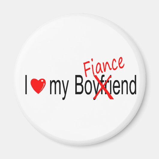 Ich Liebe meine Verlobte Magnet (Vorne)