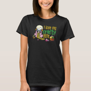 Ich Liebe meine verrückte Ehefrau Knetmaschinen Zi T-Shirt