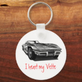 Ich liebe meine 'Vette Schlüsselanhänger (Vorderseite)