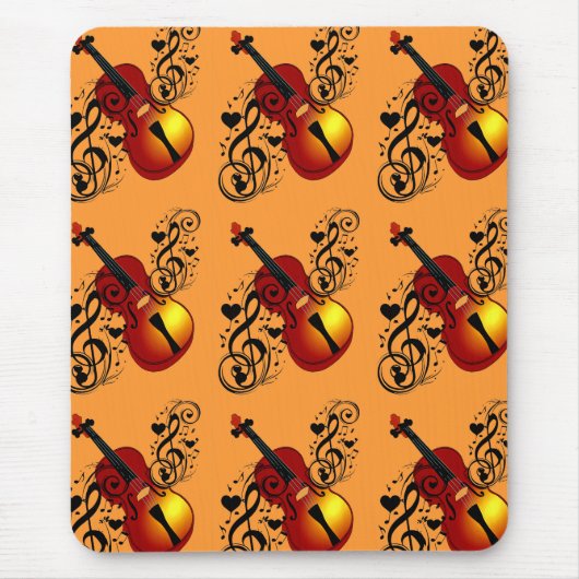 Ich Liebe meine Violine Mousepad (Vorne)