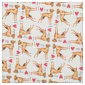 Ich Liebe meine Vizsla Stoff (Muster)