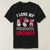 Ich Liebe meine Vorschule Nomenklatur Niedlichen V T-Shirt (Design vorne)