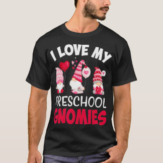 Ich Liebe meine Vorschule Nomenklatur Niedlichen V T-Shirt