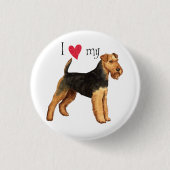 Ich Liebe meine Welsh Terrier Button (Vorderseite)